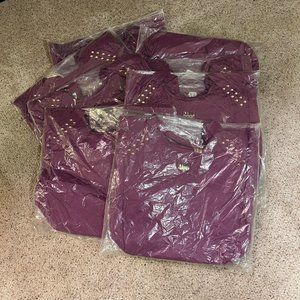 EIGHT! Batch of 8 Quilted Purple Totes for Team Gifts or other Occasions